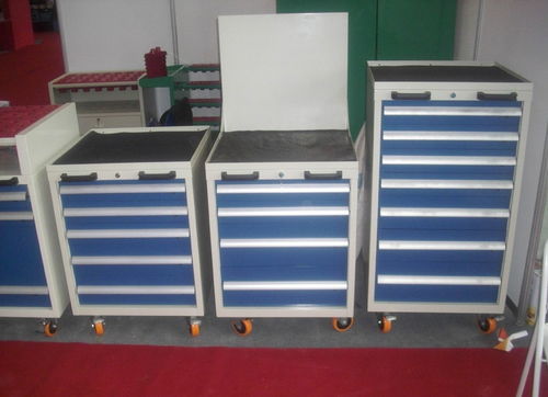 佛山單開門四抽工具柜 移動(dòng)式工具柜 模具車間工具整理柜